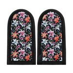 Watercolor Lily Flowers Pattern Print Skillet Handle Cover