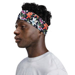 Watercolor Lily Flowers Pattern Print Sports Headband