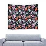 Watercolor Lily Flowers Pattern Print Tapestry