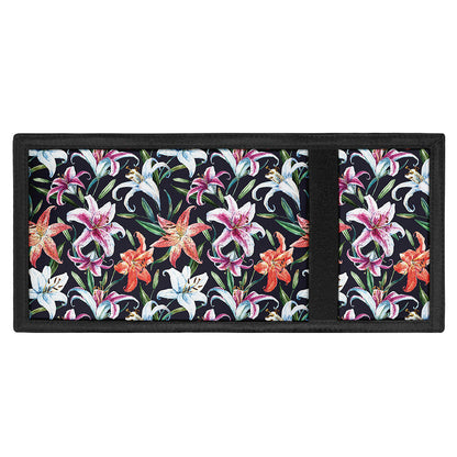 Watercolor Lily Flowers Pattern Print Trifold Wallet