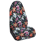 Watercolor Lily Flowers Pattern Print Waterproof Car Seat Cover
