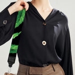 Watercolor Marijuana Leaf Pattern Print Bag Strap