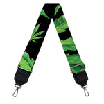 Watercolor Marijuana Leaf Pattern Print Bag Strap