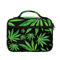 Watercolor Marijuana Leaf Pattern Print Briefcase Bible Bag