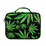 Watercolor Marijuana Leaf Pattern Print Briefcase Bible Bag