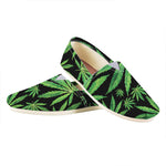 Watercolor Marijuana Leaf Pattern Print Casual Shoes