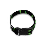 Watercolor Marijuana Leaf Pattern Print Dog Collar
