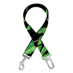 Watercolor Marijuana Leaf Pattern Print Dog Seat Belt