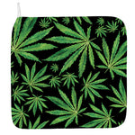 Watercolor Marijuana Leaf Pattern Print Hand Towel