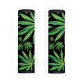 Watercolor Marijuana Leaf Pattern Print Handle Covers