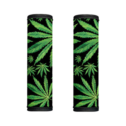 Watercolor Marijuana Leaf Pattern Print Handle Covers