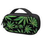 Watercolor Marijuana Leaf Pattern Print Insulin Cooler Travel Case