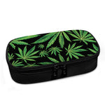 Watercolor Marijuana Leaf Pattern Print Insulin Cooler Travel Case