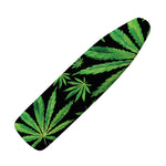 Watercolor Marijuana Leaf Pattern Print Ironing Board Cover