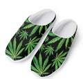 Watercolor Marijuana Leaf Pattern Print Mesh Casual Shoes