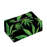 Watercolor Marijuana Leaf Pattern Print Rectangle Tissue Box Cover