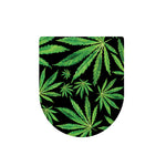 Watercolor Marijuana Leaf Pattern Print Toilet Lid Cover