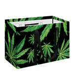 Watercolor Marijuana Leaf Pattern Print Utility Tote Bag
