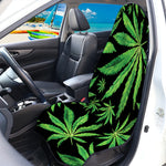 Watercolor Marijuana Leaf Pattern Print Waterproof Car Seat Cover