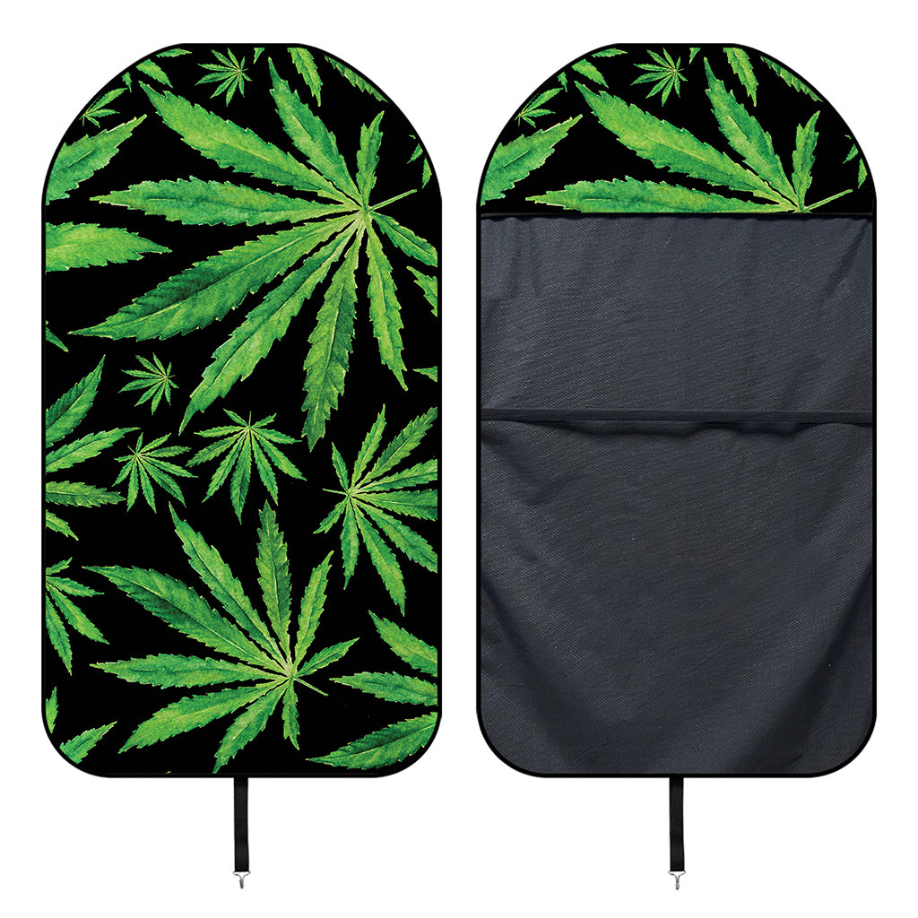 Watercolor Marijuana Leaf Pattern Print Waterproof Car Seat Cover
