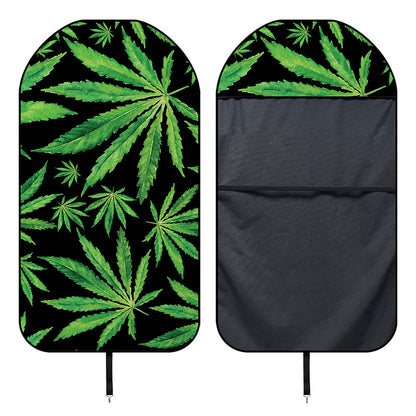 Watercolor Marijuana Leaf Pattern Print Waterproof Car Seat Cover