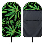 Watercolor Marijuana Leaf Pattern Print Waterproof Car Seat Cover