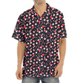 Watercolor Merry Christmas Pattern Print Aloha Shirt