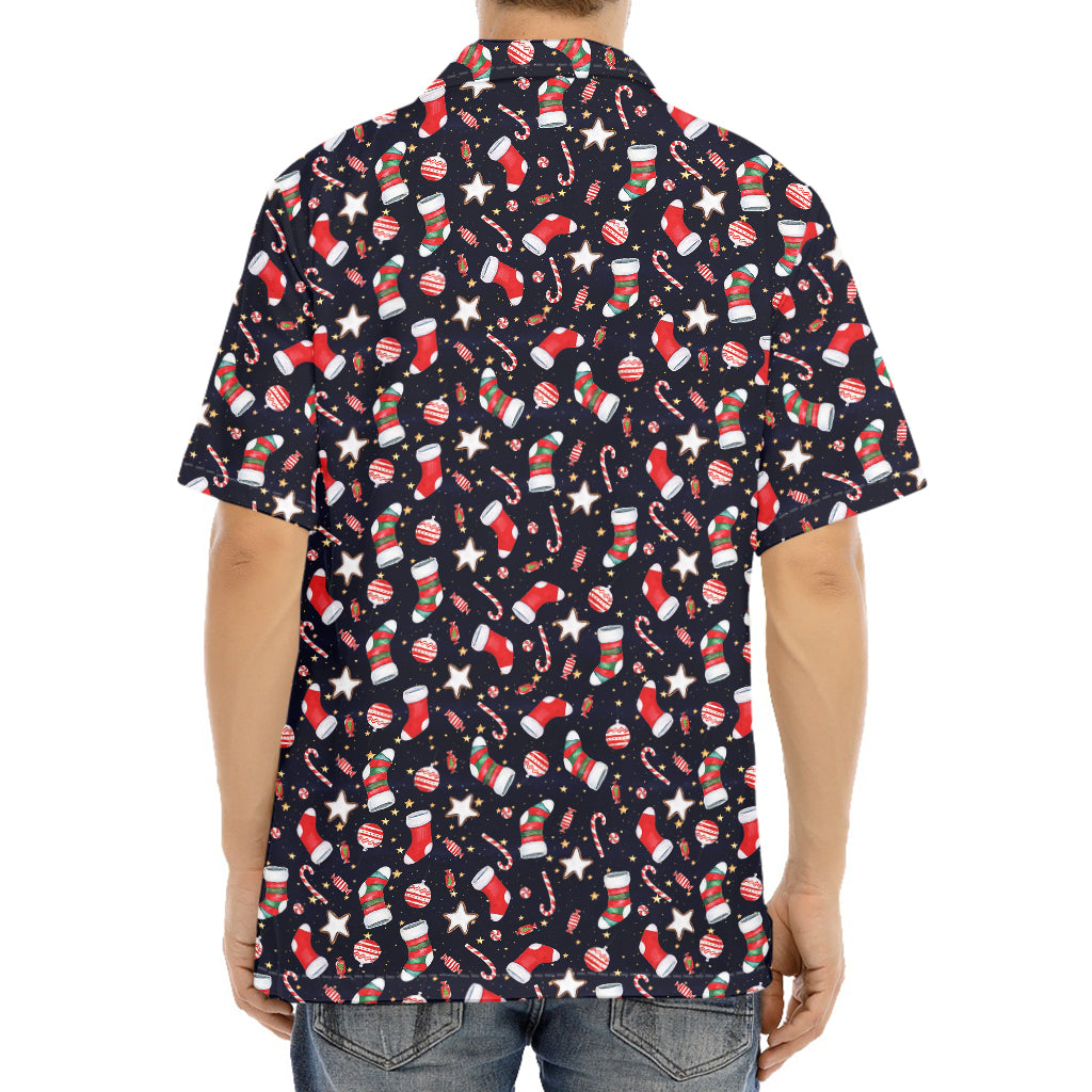 Watercolor Merry Christmas Pattern Print Aloha Shirt