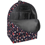 Watercolor Merry Christmas Pattern Print Backpack