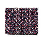 Watercolor Merry Christmas Pattern Print Bifold Wallet