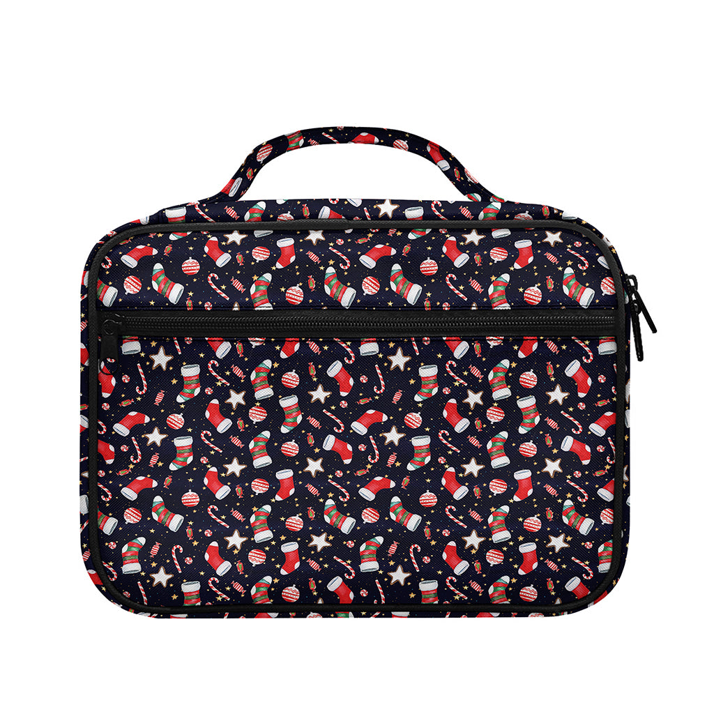 Watercolor Merry Christmas Pattern Print Briefcase Bible Bag