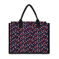 Watercolor Merry Christmas Pattern Print Canvas Tote Bag
