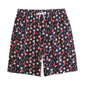 Watercolor Merry Christmas Pattern Print Cotton Shorts