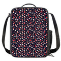 Watercolor Merry Christmas Pattern Print Crossbody Lunch Bag