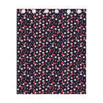 Watercolor Merry Christmas Pattern Print Curtain