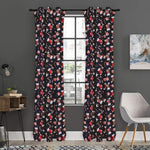Watercolor Merry Christmas Pattern Print Curtain