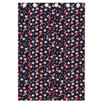 Watercolor Merry Christmas Pattern Print Curtain