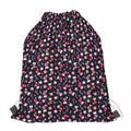 Watercolor Merry Christmas Pattern Print Drawstring Bag