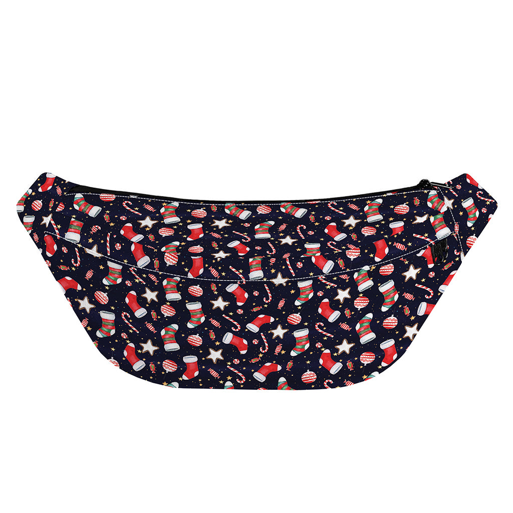 Watercolor Merry Christmas Pattern Print Fanny Pack