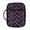 Watercolor Merry Christmas Pattern Print Front Pocket Bible Bag