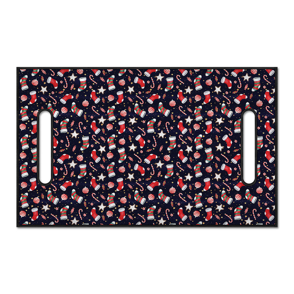 Watercolor Merry Christmas Pattern Print Golf Cart Seat Cover