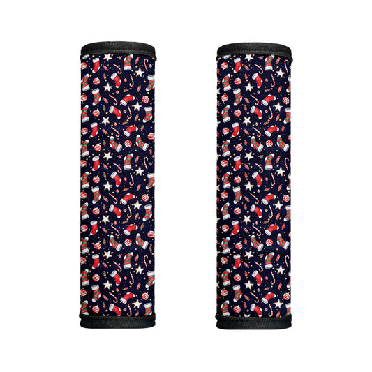 Watercolor Merry Christmas Pattern Print Handle Covers