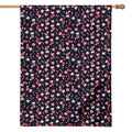 Watercolor Merry Christmas Pattern Print House Flag