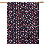 Watercolor Merry Christmas Pattern Print House Flag