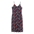 Watercolor Merry Christmas Pattern Print Jersey Midi Cami Dress