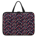 Watercolor Merry Christmas Pattern Print Laptop Sleeve With Handle