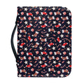 Watercolor Merry Christmas Pattern Print Leather Bible Cover