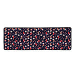 Watercolor Merry Christmas Pattern Print Long Kitchen Mat