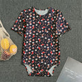 Watercolor Merry Christmas Pattern Print Men's Bodysuit