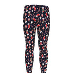 Watercolor Merry Christmas Pattern Print Men's leggings